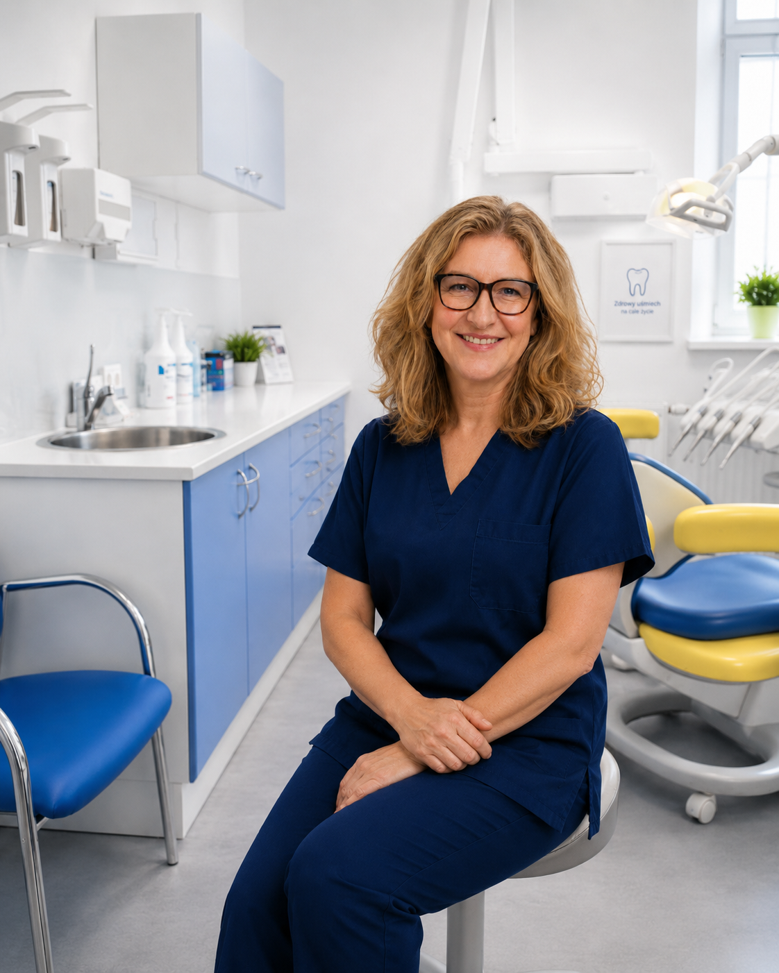 Lekarz dentysta w gabinecie Saska Smile
